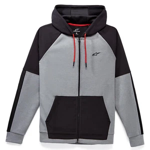 CHAQUETA CON CAPUCHA ALPINESTARS TALON CON CREMALLERA GRIS BREZO ADULTO MX NUEVA INFORMAL - Imagen 1 de 3