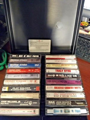 ClikCase Cassette Carry Case Unbreakable Plastic + 20 Country Cassettes EX Cond. - Image 1 of 4