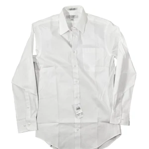 ENRO Galleria Slim Fit Long Sleeve Shirt Mens 14.5-32/33 White NEW! - Picture 1 of 3