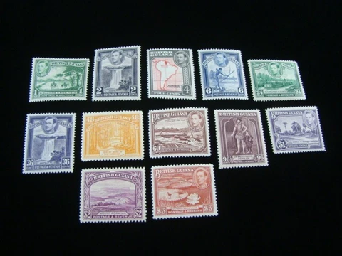 British Guiana Scott #230-241 Set Mint Lightly Hinged O.G. $88.30 SCV Nice!! Cover
