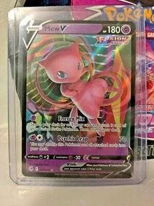 Mew V Full Art Ultra Rare Foil 113/264 Fusion Strike Pokemon NM Fast Processing - Picture 1 of 2