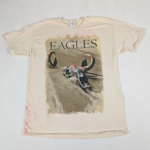 History Of The Eagles Tour 2013 T-Shirt Men's Size L Large Pink Stains Shirt - Picture 1 of 14