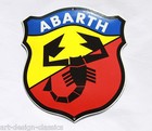 Abarth - 16,5 x 15 cm - Emailschild - Schild - Türschild - Emaille Schild
