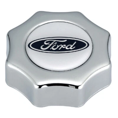 Ford Oval Logo Oil Fill Cap Screw in Type with Chrome Finish 302-230 Foto 1 de 4