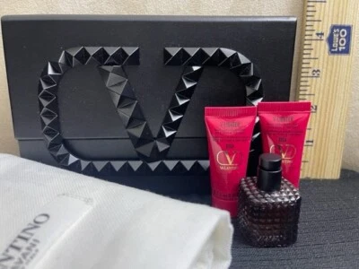 RARE VALENTINO Black BEAUTY JEWELRY MAKE UP BOX INTENSE ROCKSTUD V-LIGHTER ROSA - Image 1 of 4
