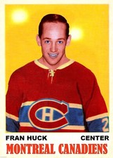 Custom made OPC style 1970-71 Montreal Canadiens Fran Huck Hockey card