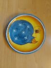 Vintage Moon Face Celestial Ceramic Pottery Italy Wall Hanging 