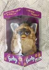 Vintage Original Furby Tiger Electronics Model 70-800 1998 Rare Giraffe Print