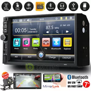 Android 10 7" inch Car Stereo GPS Navigation Radio Double Din WIFI Touch Screen - Picture 1 of 17