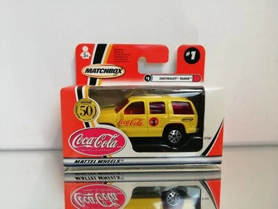 MATCHBOX CHEVROLET TAHOE COCA COLA IN SCATOLA - Immagine 1 di 4