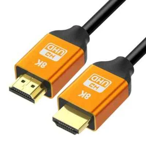 Cavo HDMI Ad Alta Velocità 8K HDMI 2.1 Acciaio Rivestito Di Rame 1 m TV UHD E PC - Foto 1 di 5