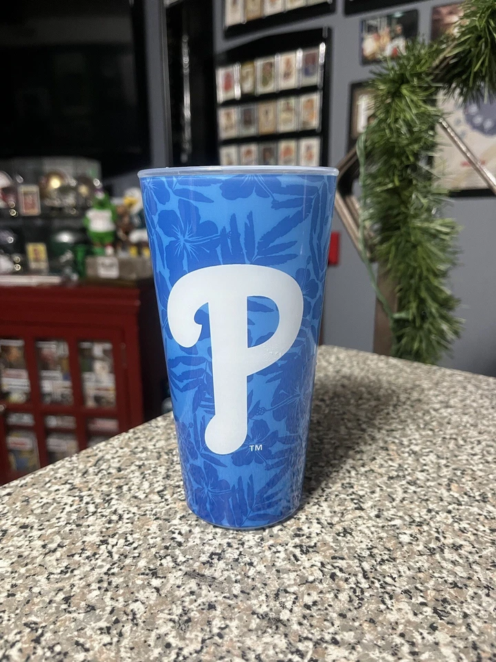 Philadelphia Phillies CBP  blue flower Color beverage souvenir ￼ Cup 2025 - Image 1 of 1