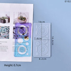 Silikon Mould Crystal Epoxy Mold Family Student Handle DIY Ruler Pendant Craft # - Bild 1 von 9
