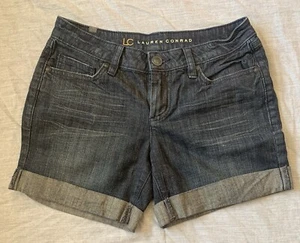 Pantalones cortos de mezclilla con puños LC Lauren Conrad para mujer talla 4 - Imagen 1 de 6