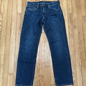Lucky Brand Jeans Mens Size 31x30 Dark Wash 221 Original Straight - Picture 1 of 5
