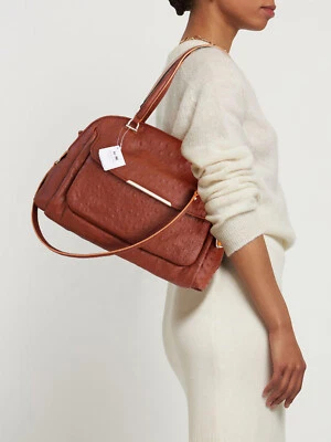 NWT COACH MADISON 30113 Ostrich Embossed Leather Satchel Shoulder Bag NEW $548 - Image 1 of 4