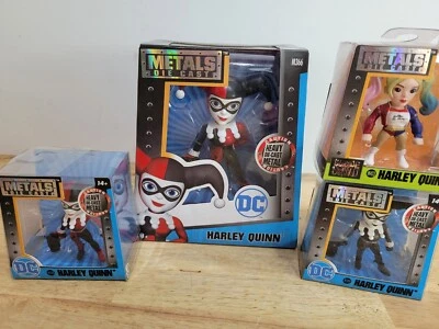 JADA Toys Harley Quinn DC Comics Diecast Metal Figura Lote de 4 NUEVO SELLADO Foto 1 de 4