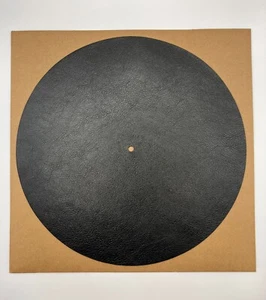 Turntable Mat in Genuine Leather black for micro seiki - Picture 1 of 2