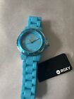 Montre femme Roxy turquoise en plastique montre pour femme analogique Roxy JAM 3 ATM
