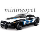 MAISTO 31397 2015 FORD MUSTANG GT POLICE CAR 1/18 DIECAST MODEL BLACK / WHITE