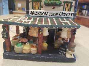 Tienda de comestibles Lemax Jackson & Son colección bosque encantado retirado funcionando - Imagen 1 de 11