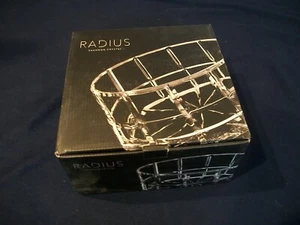 RADIUS Shannon Crystal Serving Bowl Square Cut 9" by Godinger Silver Art Co NEW - Picture 1 of 4