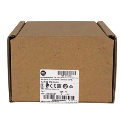 Allen-Bradley 2080-LC20-20QWBR Micro820 20I/O ENet/IP Controller 2080LC2020QWBR - Image 1 of 3
