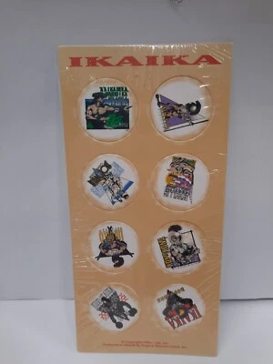 VTG 1993 Ikaika Set of 8 Pogs ~ Ink, Inc Tropical Treasure Chest Hawaii ~ NIP - Image 1 of 4