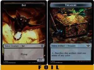 1x - BAT \\ TREASURE TOKEN - FOIL #01/18 - Outlaws of Thunder Junction MTG - Picture 1 of 1
