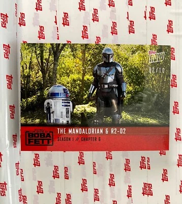 2022 TOPPS NOW STAR WARS BOOK OF BOBA FETT SEASON 1 CHAPTER 6 RED PARALLEL R2-D2 - Image 1 of 2
