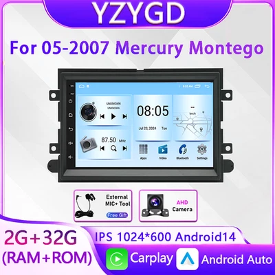 Car Radio 2Din Android Navigation Player Multimedia For 05-2007 Mercury Montego Foto 1 de 4