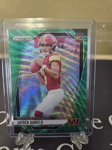 2024 Panini Prizm - Rookies Jayden Daniels #347 Green Wave Prizm (RC) A2A - Picture 1 of 2
