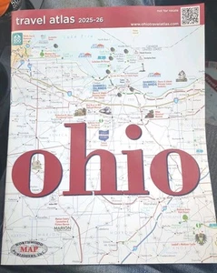 OHIO Travel Atlas - 2025 Northwood Mappa Editori Nuovo - Foto 1 di 5