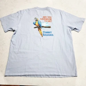 Tommy Bahama Are You Squawkin To Me? Tropical Parrot Graphic T Shirt XL NWOT  - Picture 1 of 7