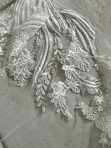 1 Schicht Braut Hochzeitsschleier Kathedrale Lang Länge Spitze Braut Tüll Haarschmuck... - Bild 1 von 7