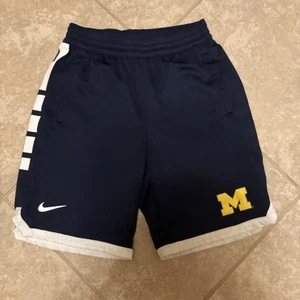 Nike Shorts Basketball Dri-FIT Michigan Wolverines Navy Blue M NCAA Men’s - Picture 1 of 5
