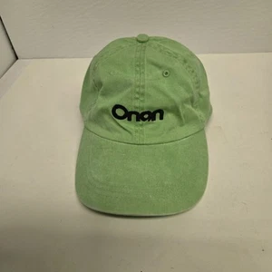 Vintage Cummins Onan Engines Green Adjustable Strapback Hat - Picture 1 of 6