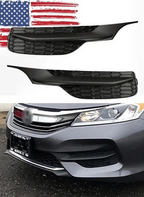 2 x Suitable For The Front Bumper Fog Light Frame Cover Of Honda Accord 2016-17 Foto 1 de 4