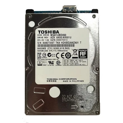 Toshiba 500GB MQUBD050 2.5" USB 3.0 Portable External HDD Hard Disk Drive - Image 1 of 3