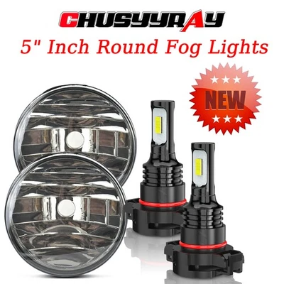 Par de luces antiniebla LED para parachoques GMC Sierra 3500HD 2007-2014 Foto 1 de 4