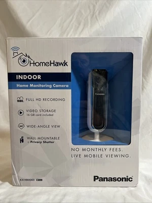 Cámara inteligente de monitoreo para el hogar Panasonic Homehawk interior 1080p HD con micro de 16 GB Foto 1 de 4