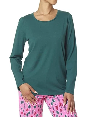 HUE Íntimates Verde Cuello Redondo Pullover Camisa para Dormir Pijama Top M Foto 1 de 3