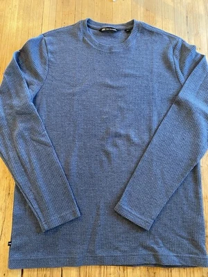 Travis Mathew | Men's Large | Blue Long Sleeve Cloud Waffle Crew Pullover - Image 1 of 4