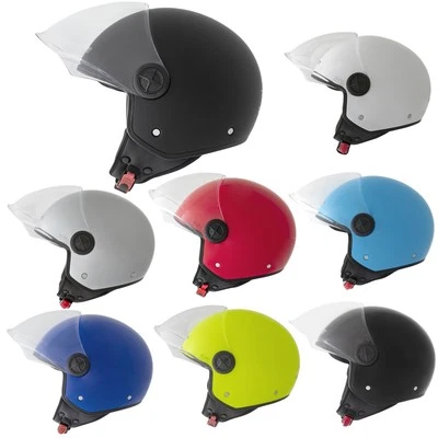 Motorradhelm Motorrad Roller Offenes Jet scooter Helm Viser ECE 22 BACKLINE - Bild 1 von 4