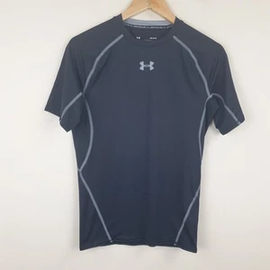 Camiseta de compresión Under Armour para hombre grande negra manga corta entrenamiento - Imagen 1 de 11