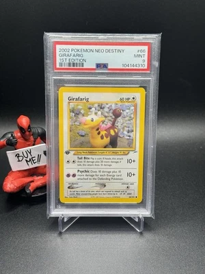 PSA 9 1st Edition Girafarig Neo Destiny Common 66/105 #66 - Image 1 of 2