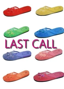 Women's Chinese Slippers Sandals Slip on Colors Sizes 5 - Picture 1 of 11