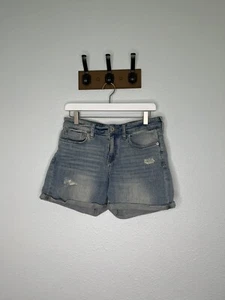 Anthropologie Pilcro Slim Boyfriend Denim Jean Shorts Size 27 - Picture 1 of 8