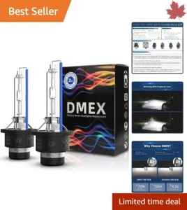 Pack of 2 Super Bright D4S HID Headlight Bulbs - High Performance - Replacement - Bild 1 von 10