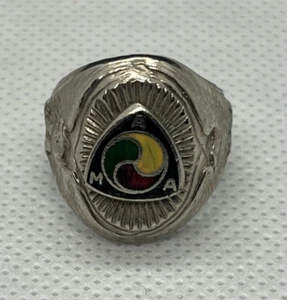 Vintage 1936 1946 AMERICAN MOTORCYCLE ASSOCIATION Gypsy Tour RING Adjustable AMA - Picture 1 of 5